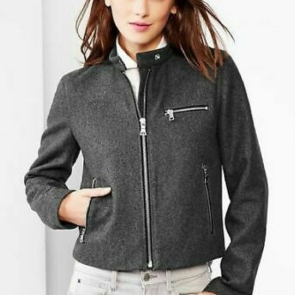 GAP Wool Biker Jacket - Size Small - NWT Ready to Ship✅